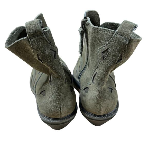 Kelsi Dagger NWOB Brooklyn Cliff Olive Green Western Style Bootie Size 6.5 - Picture 6 of 11